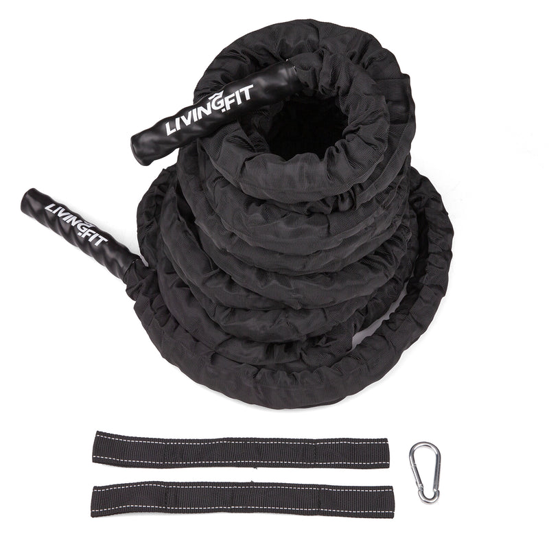 Load image into Gallery viewer, Battle Ropes - Canvas Covered - 1.5 Inch Diameter
