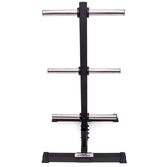 Bumper Plate + Barbell Storage Rack