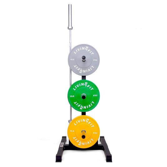 Bumper Plate + Barbell Storage Rack