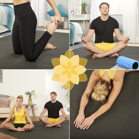 Large Yoga Mats for Acroyoga and Home Gym