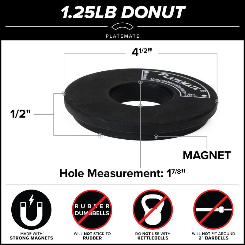 Load image into Gallery viewer, 1.25 lb Donut PlateMate (Pair)
