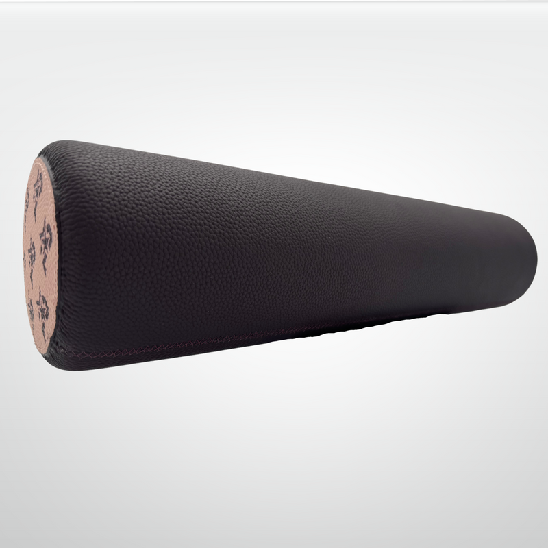 Load image into Gallery viewer, I AM Leather-Wrapped Cork Stretching and Massage Roller
