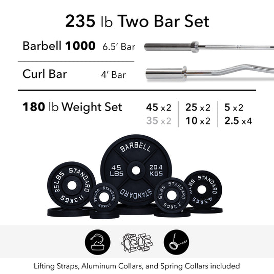 Barbell 1000 Compact Barbell Weight Sets