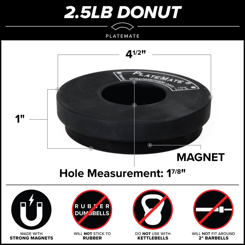 Load image into Gallery viewer, 2.5 lb Donut PlateMate (Pair)
