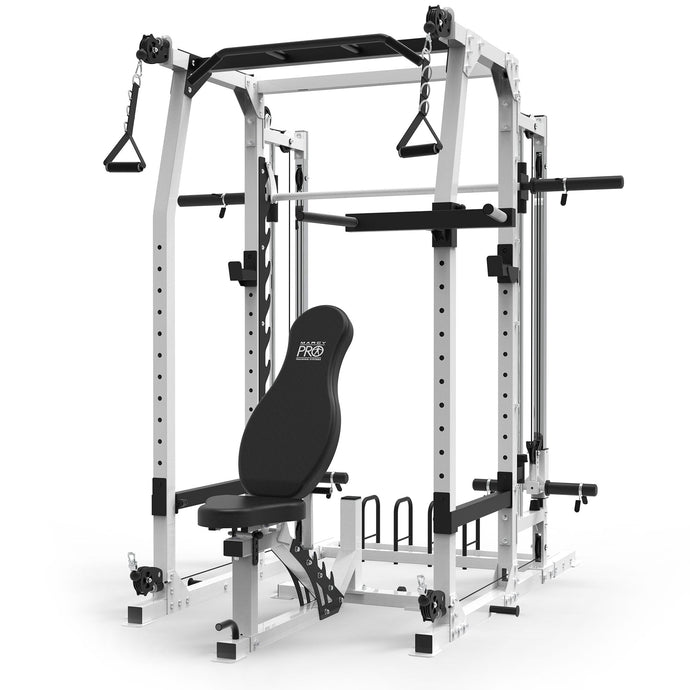 Marcy SM-7362 Pro Smith Machine Home Gym System for Full Body Training, Black