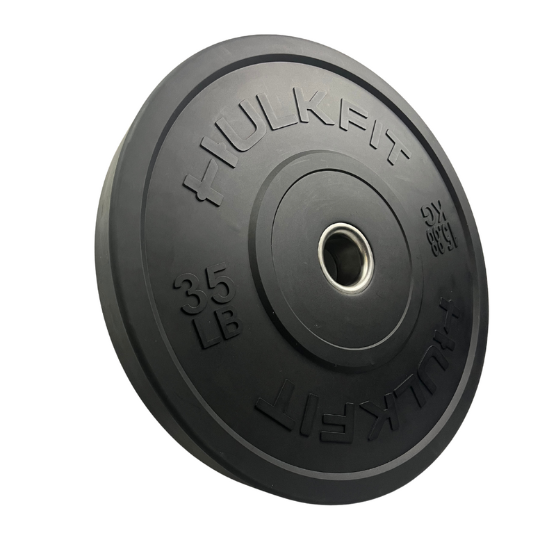 Load image into Gallery viewer, Hulkfit 2” Olympic Shock Absorbing Bumper Weight Plates - Black
