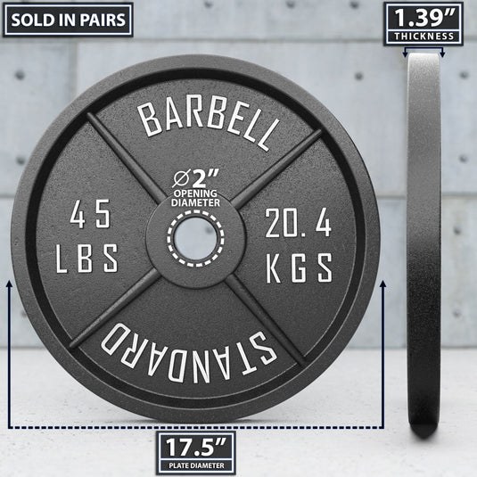 Synergee Standard Metal Weight Plates