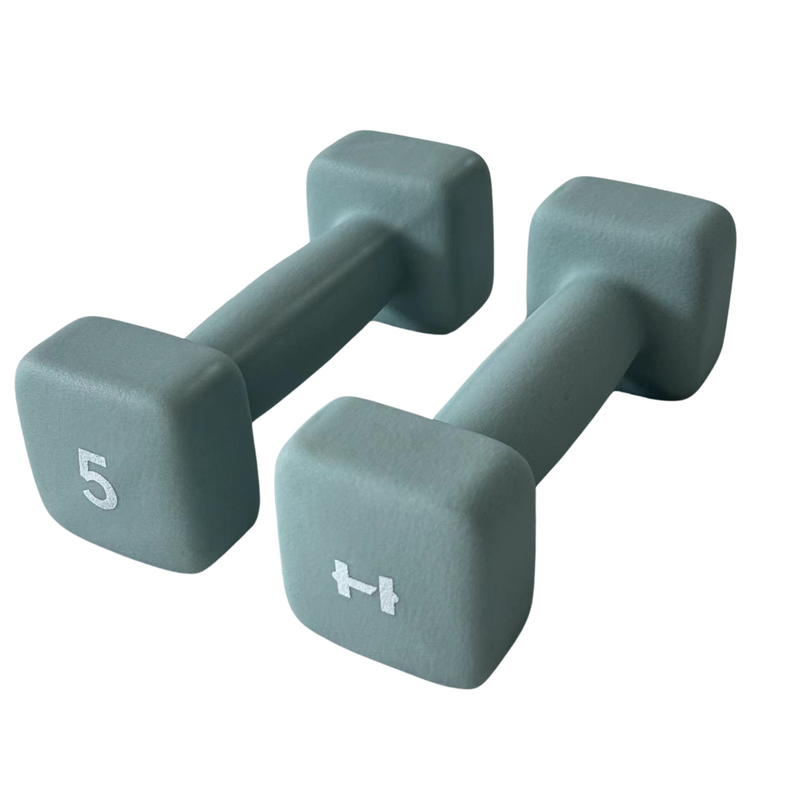 Load image into Gallery viewer, HulkFit Neoprene Coated Anti-Roll Square Dumbbells
