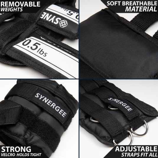 Synergee Adjustable Ankle/Wrist Weights