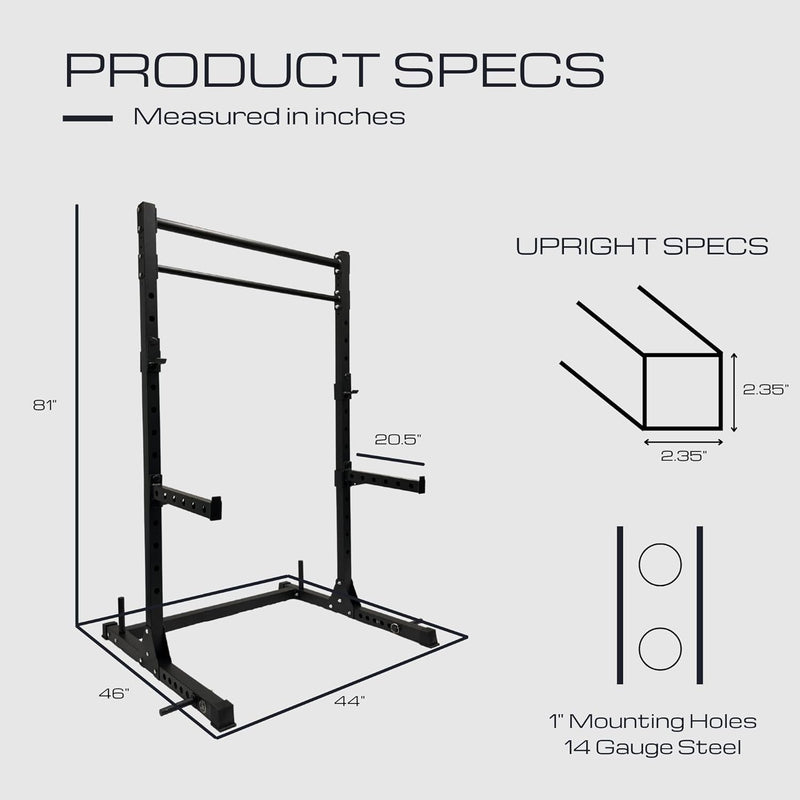 Load image into Gallery viewer, HulkFit Pro Series Squat Stand - 800lb Capacity
