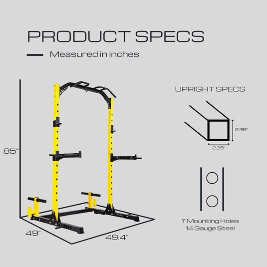 HulkFit Pro Series Squat Stand - 1000lb Capacity