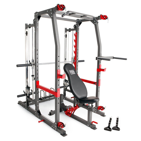 Marcy Pro Smith Machine Weight Bench Home Gym Total Body Workout Train Living.Fit