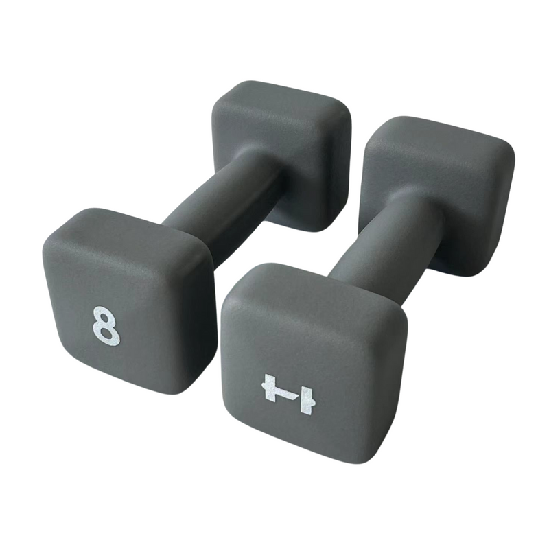 Load image into Gallery viewer, HulkFit Neoprene Coated Anti-Roll Square Dumbbells
