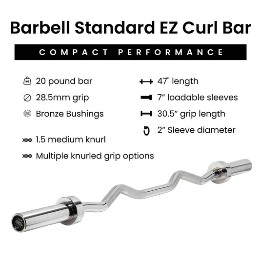 Barbell Standard EZ Curl Bar