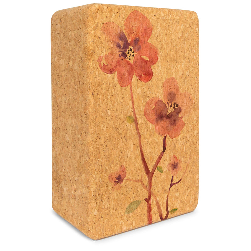 Load image into Gallery viewer, Blossom Cork Yoga Block
