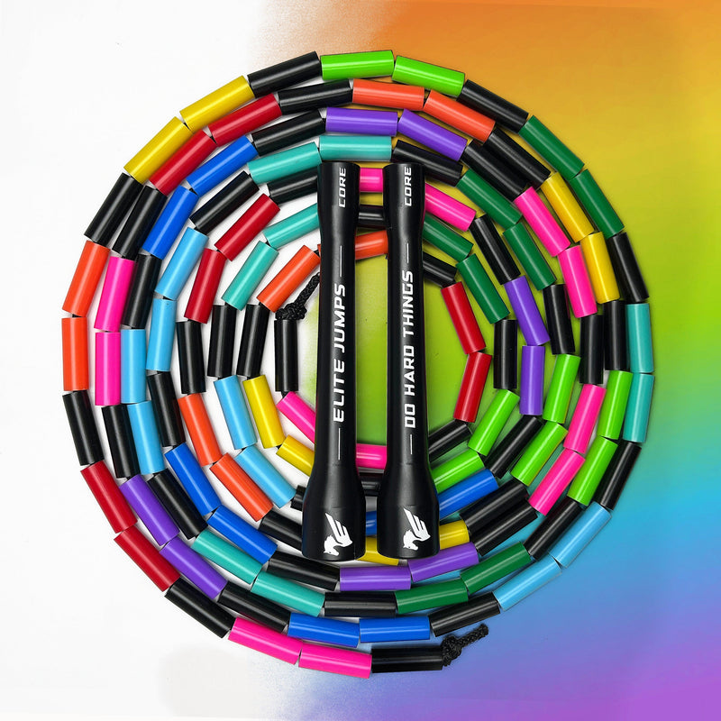 Load image into Gallery viewer, Rainbow Do Hard Things® - Core 1&quot; Beaded Jump Rope
