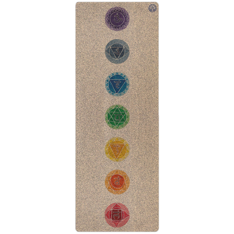 Load image into Gallery viewer, Chakras Unity Cork Yoga Mat
