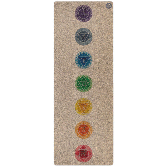 Chakras Unity Cork Yoga Mat