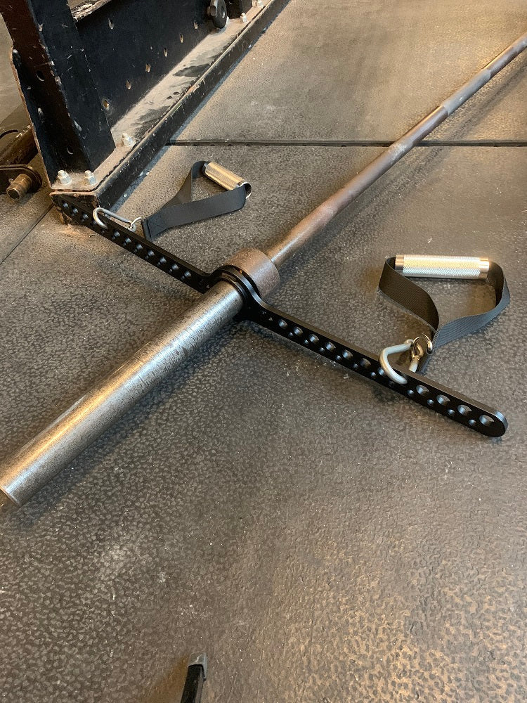 Load image into Gallery viewer, The GymPin LITE 30&quot; HOLEY BAR - Strong but lightweight, just 1.5kg (3.3lbs) - Cable Attachment Pull Down Bar
