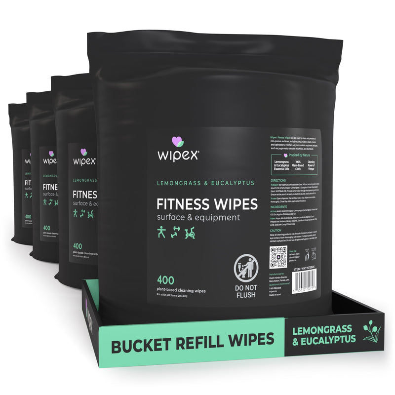 Load image into Gallery viewer, Wipex 400 Yoga Mat Wipes | Natural | Plant-based | For Fitness &amp; Yoga Gear, Chiropractic, Massage Tables
