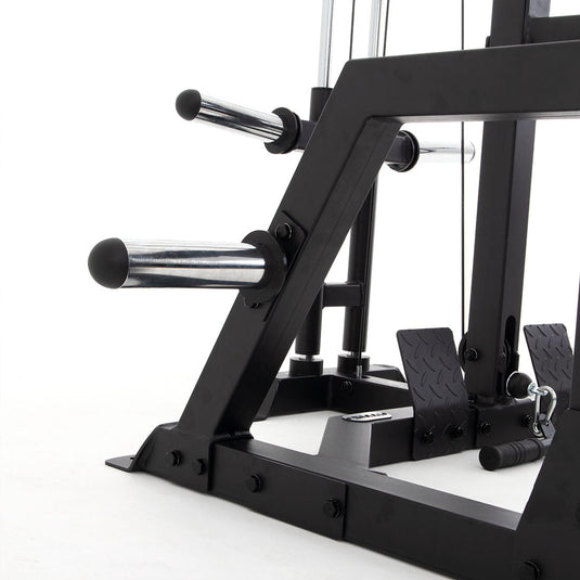 Half Power Rack With Cable Machine Lateral Pull Down / Rower