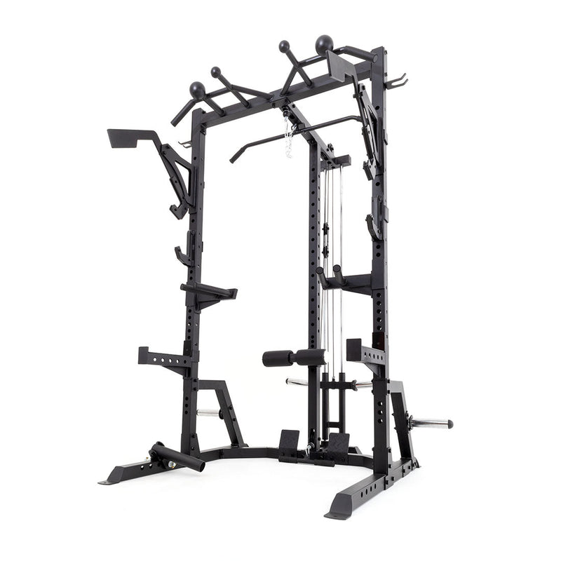 Load image into Gallery viewer, Half Power Rack With Cable Machine Lateral Pull Down / Rower
