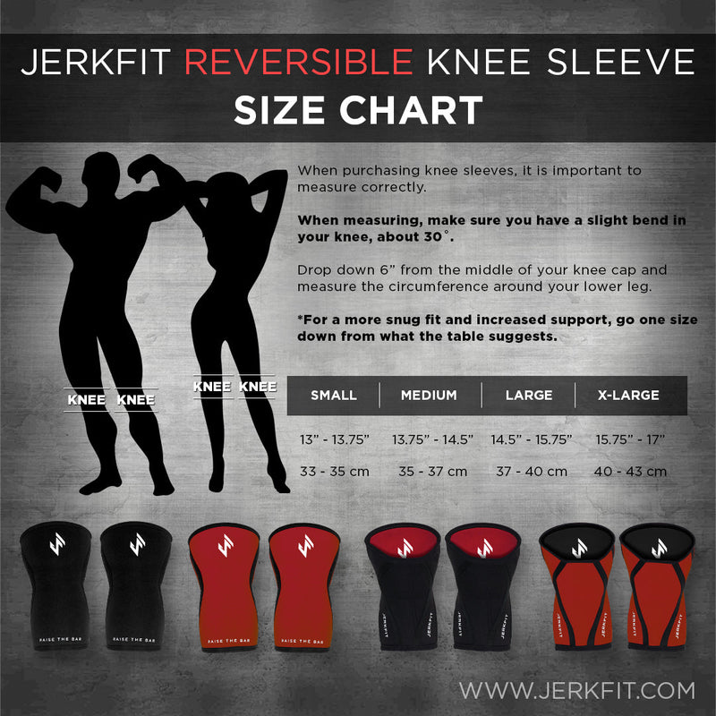 Load image into Gallery viewer, JerkFit Reversible Knee Sleeves (pair)
