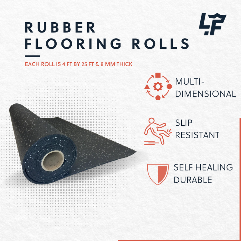 Load image into Gallery viewer, Rubber Flooring Rolls - Made in USA
