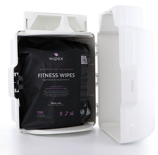 Wipex Natural Fitness Equipment Wipes 700ct Bulk Gym Refill Roll