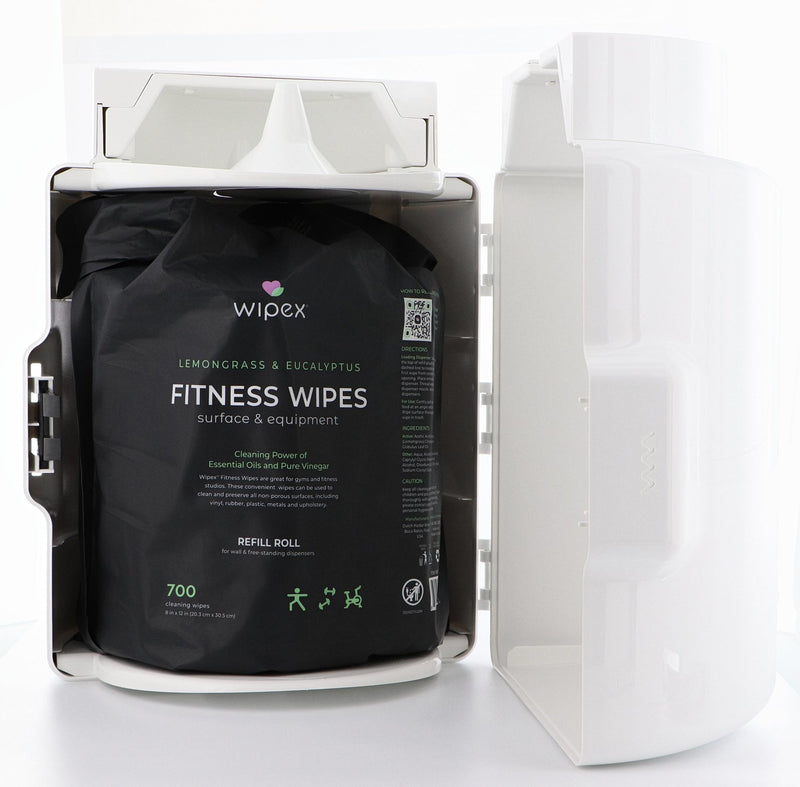 Load image into Gallery viewer, Wipex Natural Fitness Equipment Wipes 700ct Bulk Gym Refill Roll
