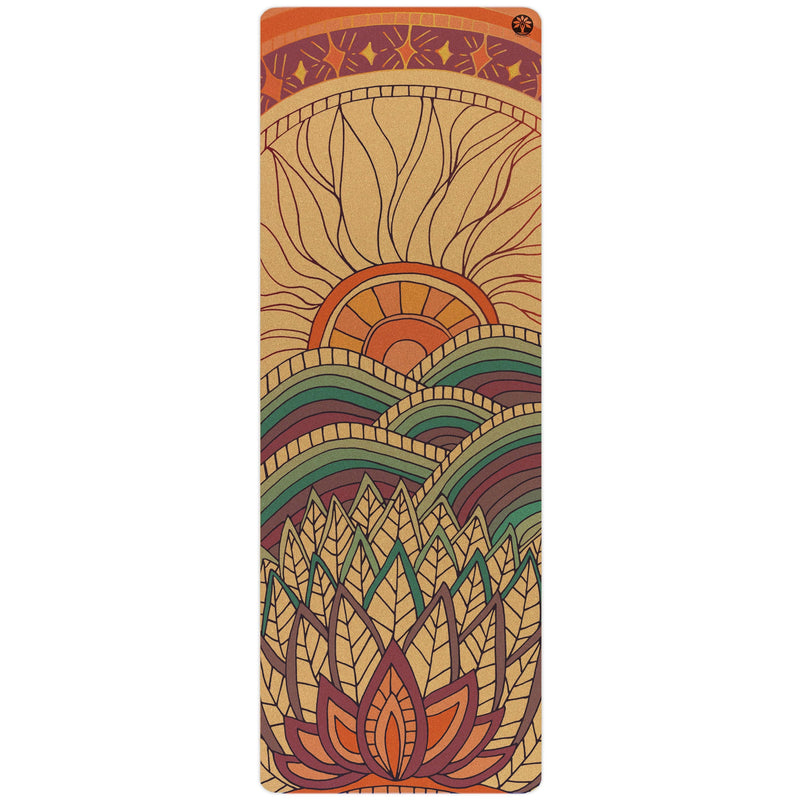 Load image into Gallery viewer, Mountain Magic Aura Cork Yoga Mat
