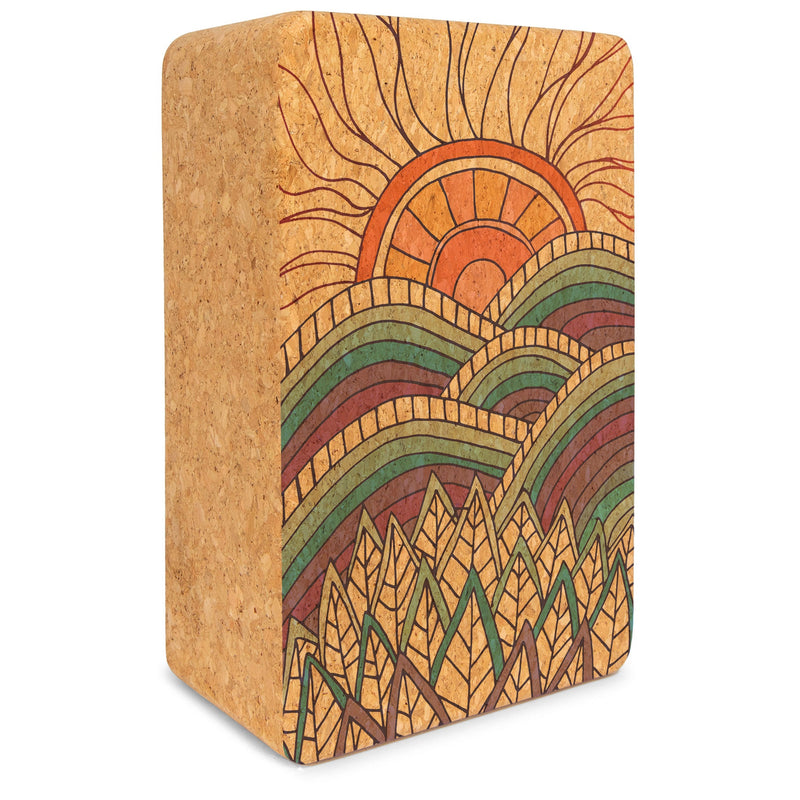 Load image into Gallery viewer, Mountain Magic Cork Yoga Block
