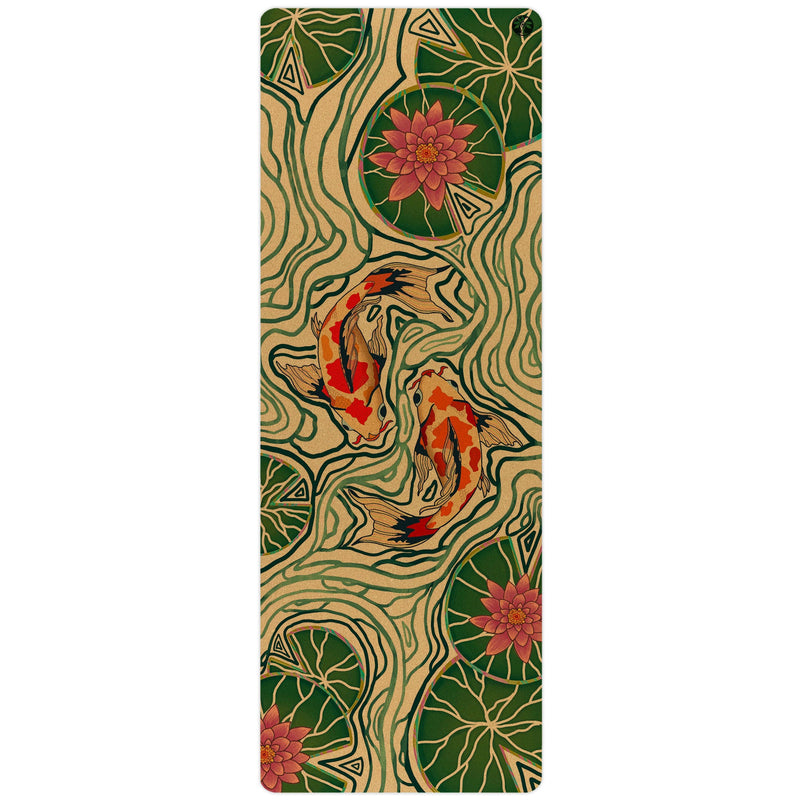 Load image into Gallery viewer, Pond of Harmony Aura Cork Yoga Mat
