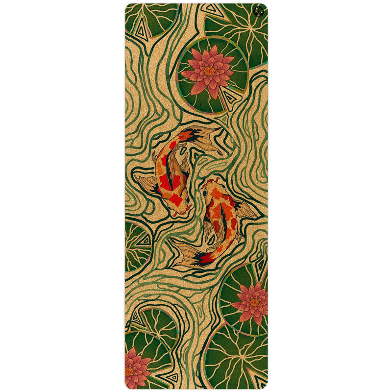 Load image into Gallery viewer, Pond Of Harmony Original Cork Yoga Mat
