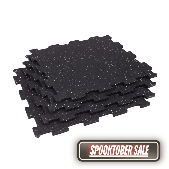 Interlocking Gym Mats - Set of 4 - Includes Edge Pieces - 10mm