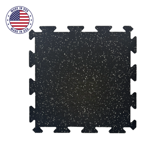 Interlocking Rubber Tiles – 8mm (Set of 6) | Made in the USA