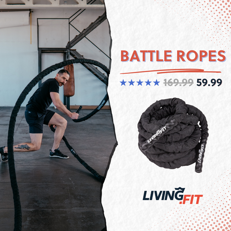 Load image into Gallery viewer, Battle Ropes - Canvas Covered - 1.5 Inch Diameter
