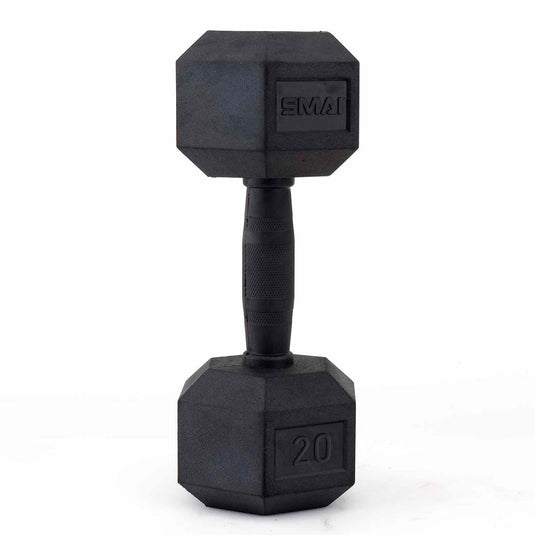 Rubber Hex Dumbbells (Pair)