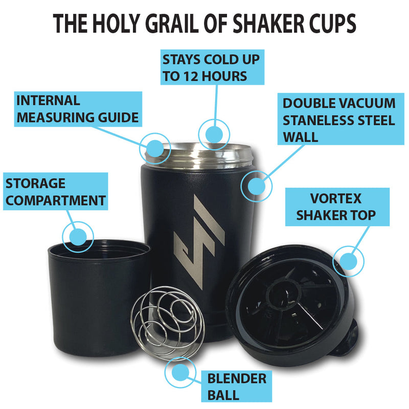 Load image into Gallery viewer, JerkFit Holy Grail Stainless Steel Shaker Tin
