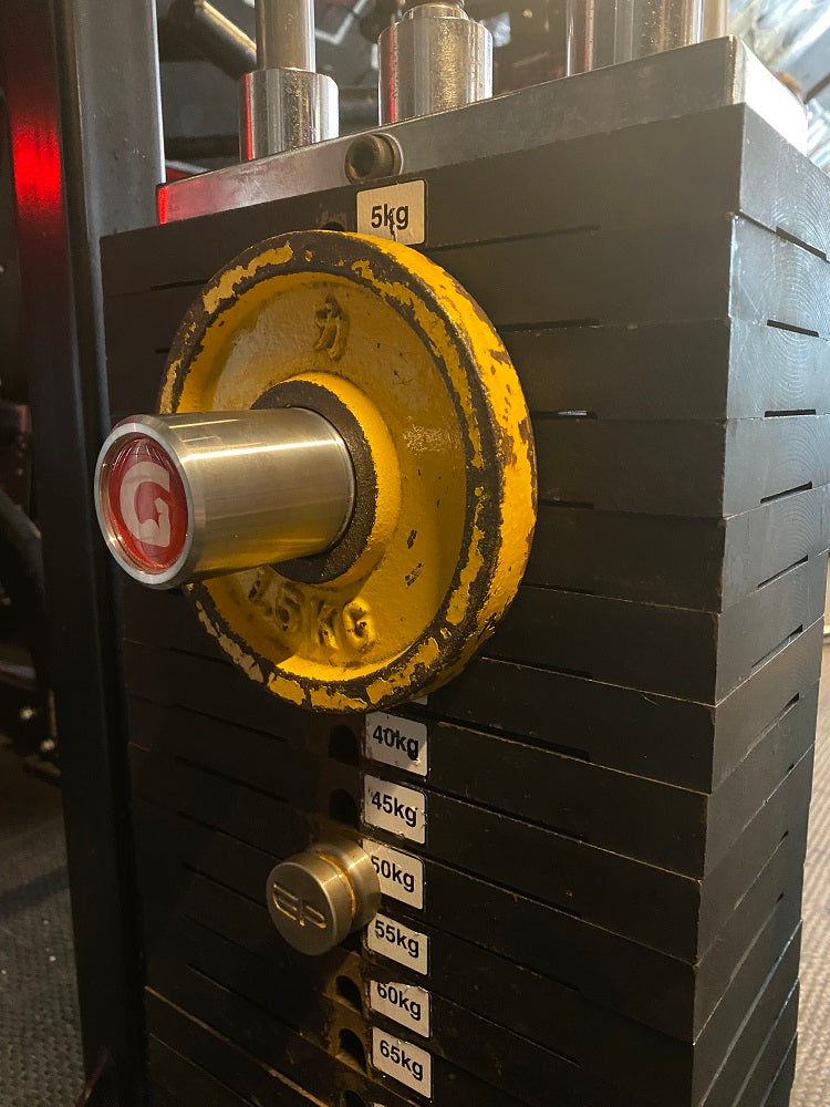 Load image into Gallery viewer, The 2&quot; MiniPin by GymPin - Allow an Additional Weight plate to be added to the side of your Cable Machine Weight Stack
