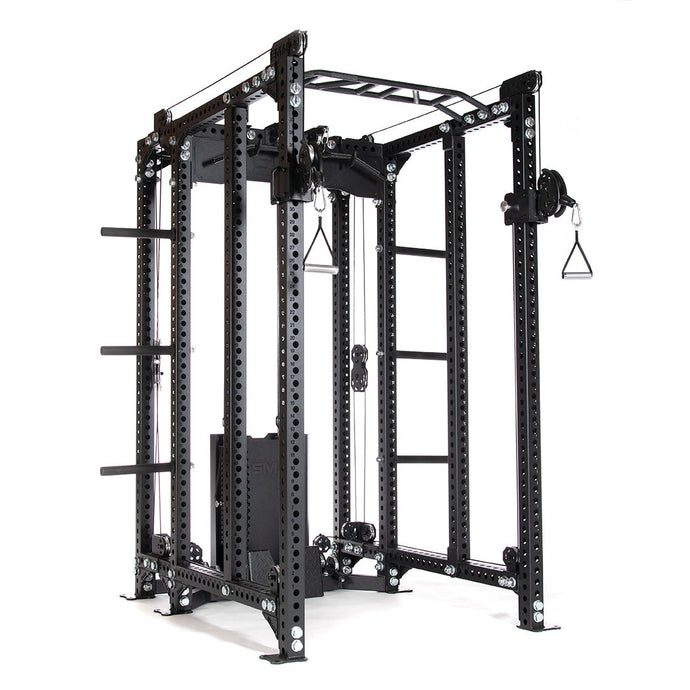 Power Rack with Dual Cable Stack & Accessories - Vanta Series