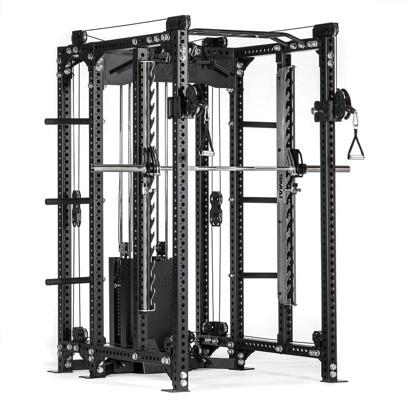 Load image into Gallery viewer, All In 1 Cable Trainer - Power Rack with Cable Machine, Smith Machine &amp; Accessory Pack - Vanta Series
