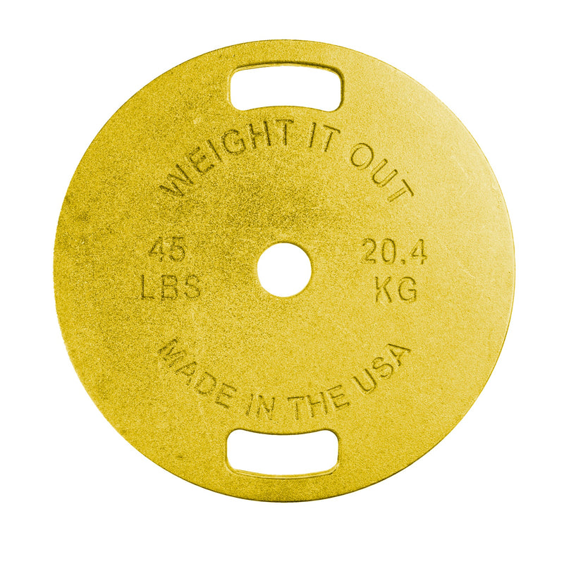 Load image into Gallery viewer, 45 LBs Machined Cast Iron Weight Plate Pair
