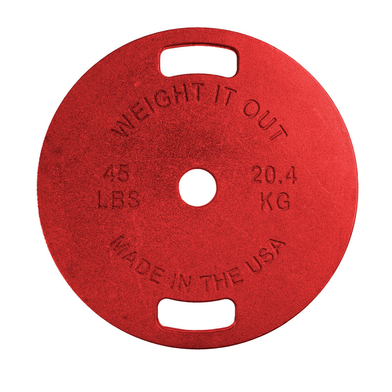 Load image into Gallery viewer, 45 LBs Machined Cast Iron Weight Plate Pair
