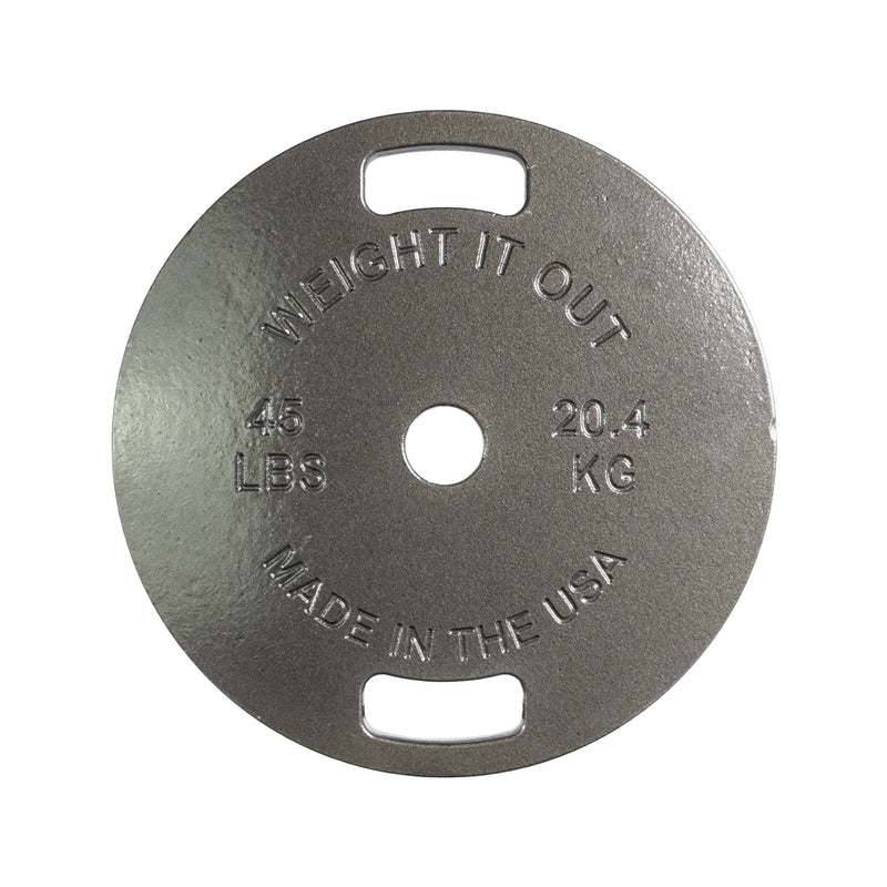 Load image into Gallery viewer, 45 LBs Machined Cast Iron Weight Plate Pair
