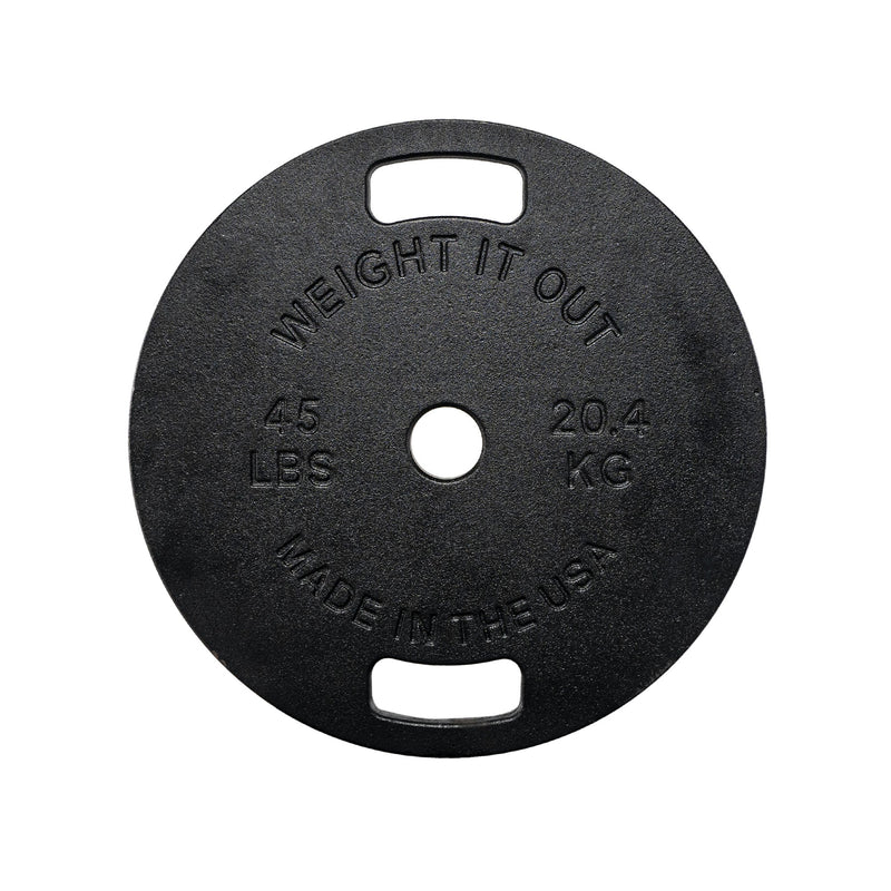 Load image into Gallery viewer, 45 LBs Machined Cast Iron Weight Plate Pair
