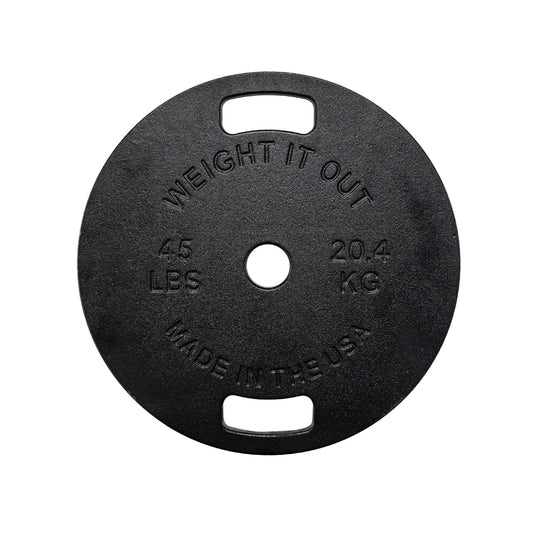 45 LBs Machined Cast Iron Weight Plate Pair