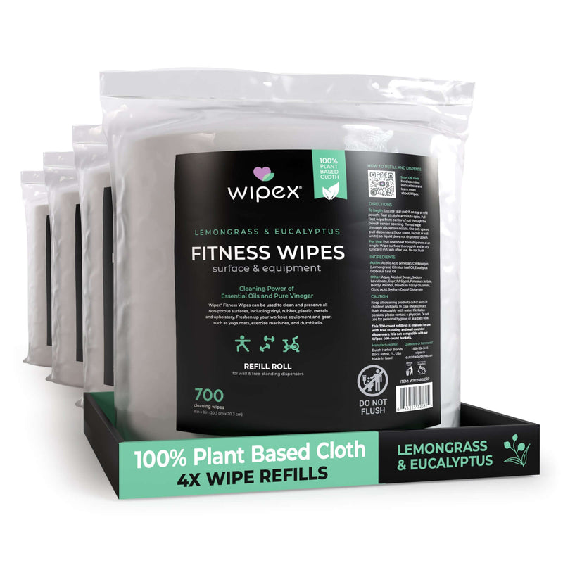 Load image into Gallery viewer, Wipex 700 Plant-Based Gym Wipes Bulk Refill Roll | Natural Fitness Equipment Wipes
