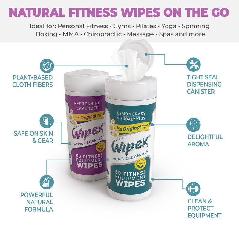 Load image into Gallery viewer, Wipex® Natural Yoga Mat Wipes | Soft, Plant-Based, Infused With Essential Oils
