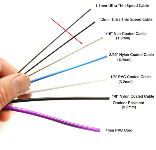Bare Steel Speed Cable - 1.6mm
